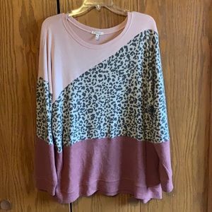 Maurices 3 tier color block sweater